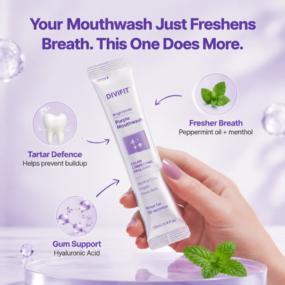 DIVIFIT™ BrightSmile Purple Mouthwash