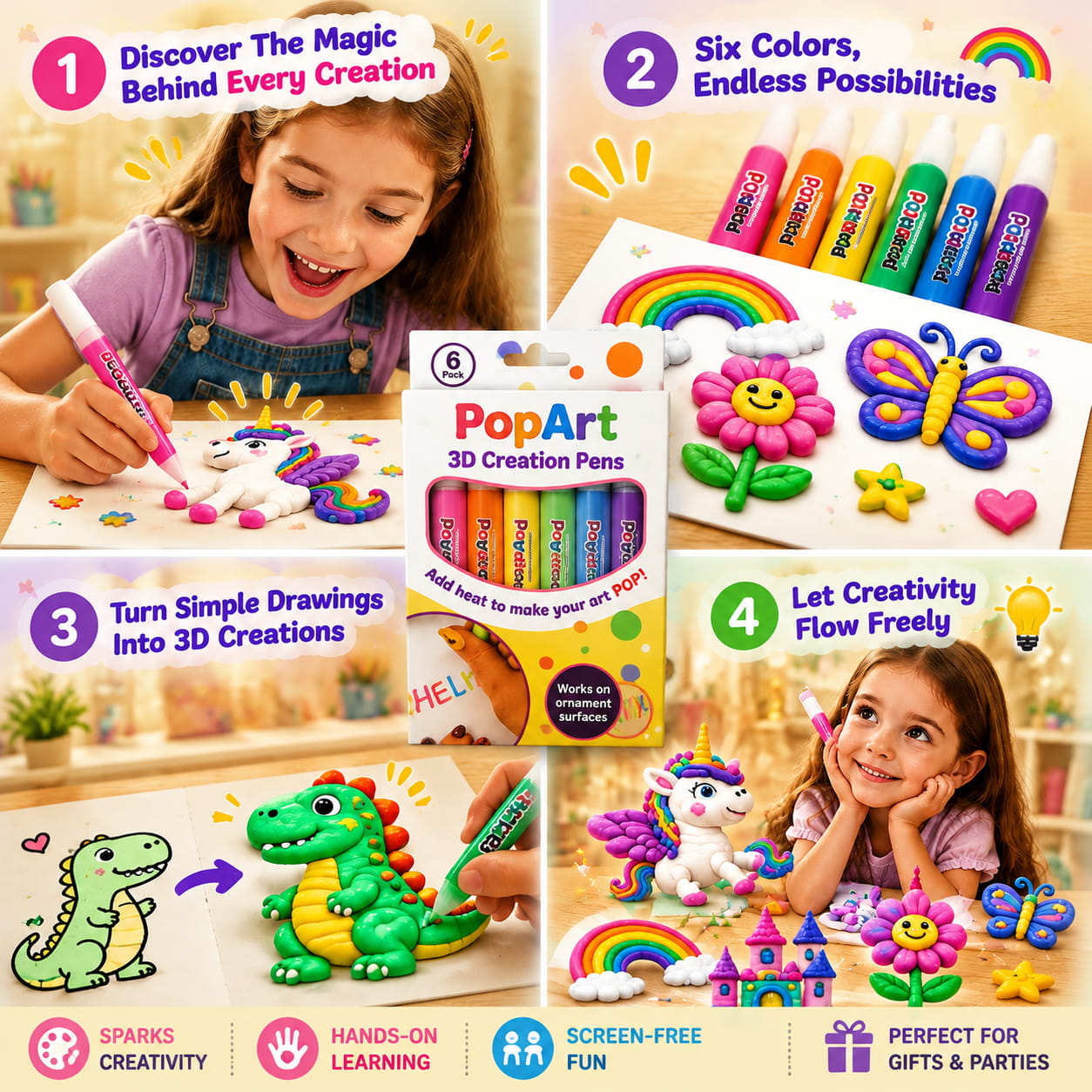 🎁🔮TopSups™ PopArt 3D Creation Pens
