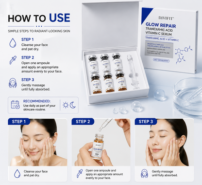 DIVIFIT Glow Repair Tranexamic Acid Vitamin C Serum