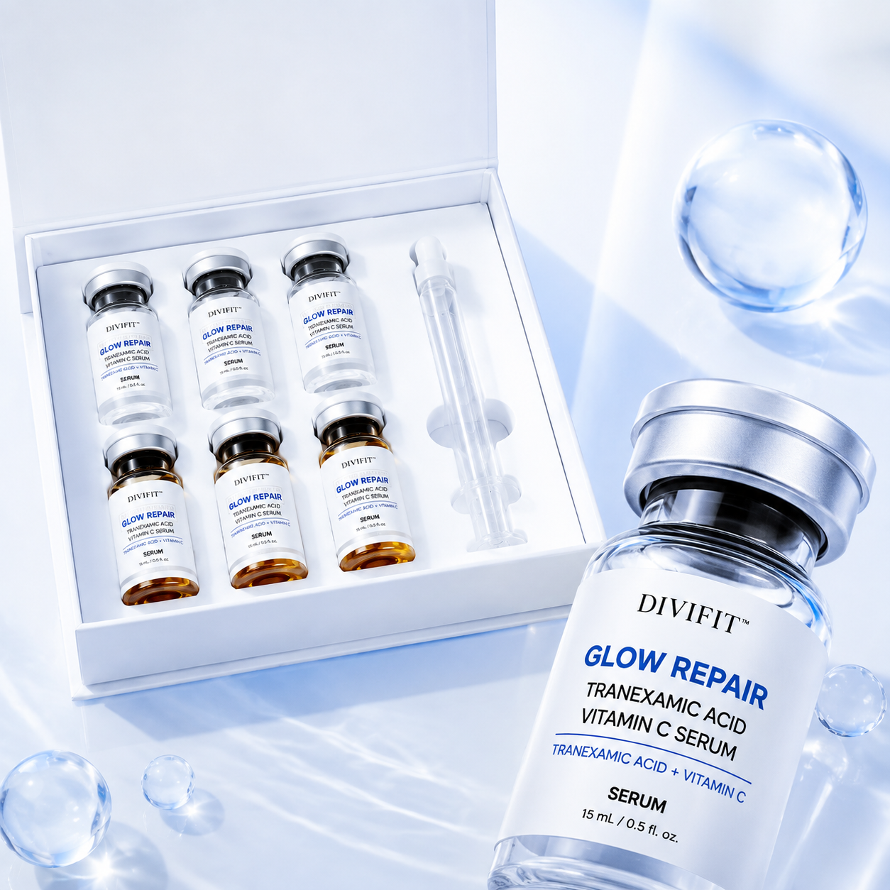 DIVIFIT Glow Repair Tranexamic Acid Vitamin C Serum